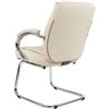 Кресло для посетителя CHAIRMAN 794V хром экокожа бежевый