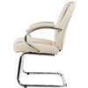 Кресло для посетителя CHAIRMAN 794V хром экокожа бежевый
