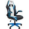 Кресло игровое CHAIRMAN GAME 15 экокожа черный/голубой/белый