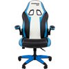 Кресло игровое CHAIRMAN GAME 15 экокожа черный/голубой/белый