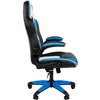 Кресло игровое CHAIRMAN GAME 15 экокожа черный/голубой/белый