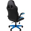 Кресло игровое CHAIRMAN GAME 15 экокожа черный/голубой/белый