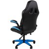 Кресло игровое CHAIRMAN GAME 15 экокожа черный/голубой/белый