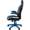 Кресло игровое CHAIRMAN GAME 15 экокожа черный/голубой/белый
