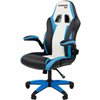 Кресло игровое CHAIRMAN GAME 15 экокожа черный/голубой/белый
