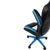 Кресло игровое CHAIRMAN GAME 15 экокожа черный/голубой/белый