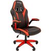 Кресло игровое CHAIRMAN GAME 15 экокожа черный/красный