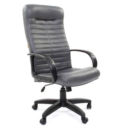 Кресло CHAIRMAN 480 LT/grey для руководителя, экокожа, цвет серый 