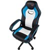Кресло игровое CHAIRMAN GAME 16 экокожа черный/голубой/белый
