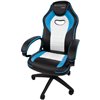 Кресло игровое CHAIRMAN GAME 16 экокожа черный/голубой/белый