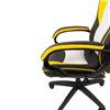 Кресло игровое CHAIRMAN GAME 16 экокожа черный/желтый/белый