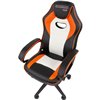 Кресло игровое CHAIRMAN GAME 16 экокожа черный/оранжевый/белый