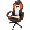 Кресло игровое CHAIRMAN GAME 16 экокожа черный/оранжевый/белый