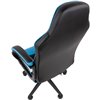Кресло игровое CHAIRMAN GAME 17 экокожа черный/голубой/белый