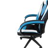 Кресло игровое CHAIRMAN GAME 17 экокожа черный/голубой/белый