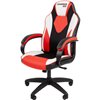 Кресло игровое CHAIRMAN GAME 17 экокожа черный/красный/белый