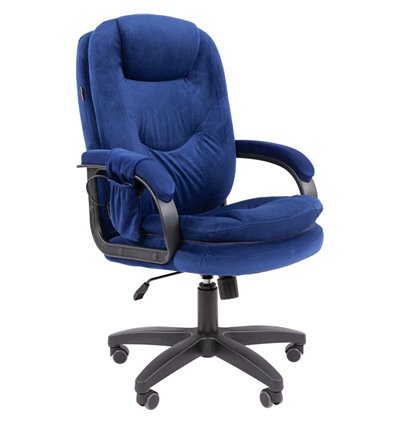 Кресло CHAIRMAN HOME 668 LT MSG ткань Т-82 синий (массажное)