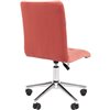Кресло для оператора CHAIRMAN 030 хром, ткань T-28 коралл, без подлокотников