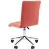 Кресло для оператора CHAIRMAN 030 хром, ткань T-28 коралл, без подлокотников