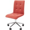 Кресло для оператора CHAIRMAN 030 хром, ткань T-28 коралл, без подлокотников