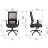 Кресло для оператора CHAIRMAN 500LT БП ткань T черный/TW-01 черный