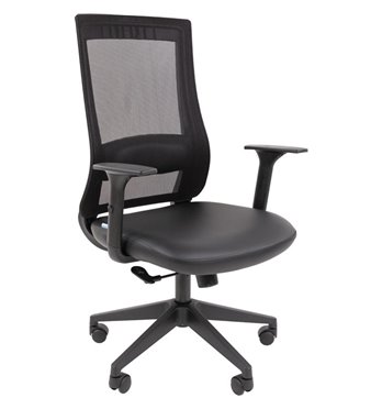 Кресло для оператора CHAIRMAN 500LT БП экокожа черный/TW-01 черный