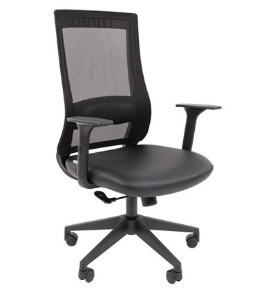 Кресло для оператора CHAIRMAN 500LT БП экокожа черный/TW-01 черный