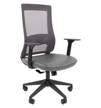 Кресло для оператора CHAIRMAN 500LT БП экокожа серый/TW-04 серый