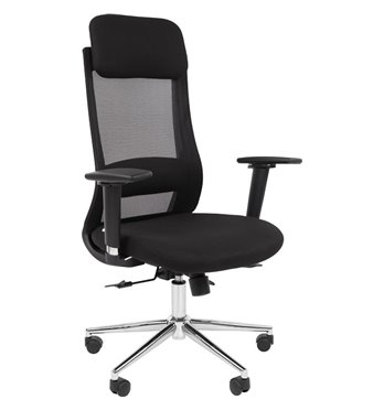 Кресло для руководителя CHAIRMAN 500LUX ткань T черный/TW-01 черный