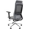 Кресло для руководителя CHAIRMAN 500LUX экокожа серый