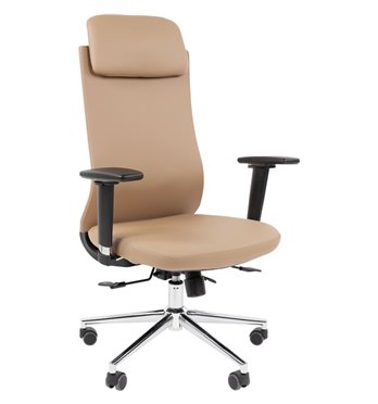 Кресло для руководителя CHAIRMAN 500LUX экокожа бежевый