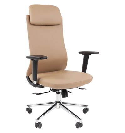 Кресло для руководителя CHAIRMAN 500LUX экокожа бежевый