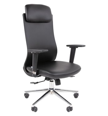 Кресло для руководителя CHAIRMAN 500LUX экокожа черный