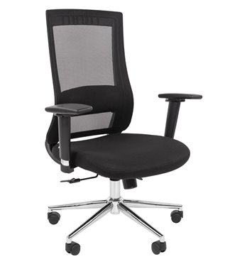 Кресло для оператора CHAIRMAN 500LUX БП ткань T черный/TW-01 черный