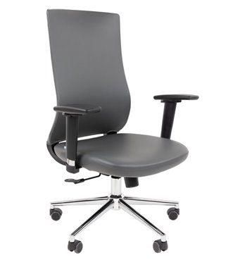 Кресло для оператора CHAIRMAN 500LUX БП экокожа серый