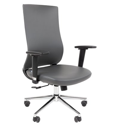 Кресло для оператора CHAIRMAN 500LUX БП экокожа серый