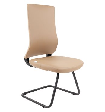 Кресло для посетителя CHAIRMAN 500V БП экокожа бежевый