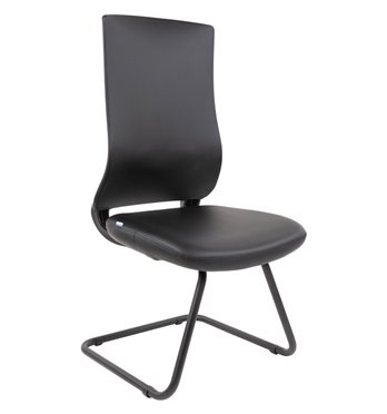 Кресло для посетителя CHAIRMAN 500V БП экокожа черный