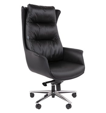 Кресло для руководителя CHAIRMAN ПРЕМЬЕР 523 нат.кожа/экокожа черная