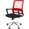 Кресло для оператора CHAIRMAN 606 ХРОМ TW красный