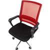 Кресло для оператора CHAIRMAN 606 ХРОМ TW красный