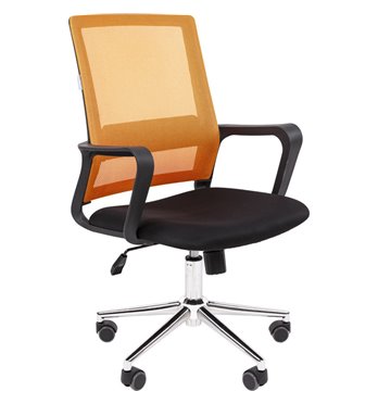 Кресло для оператора CHAIRMAN 606 ХРОМ TW оранжевый