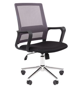 Кресло для оператора CHAIRMAN 606 ХРОМ TW серый