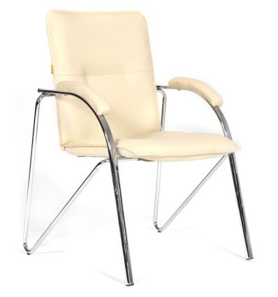 Кресло CHAIRMAN 850/beige для посетителя, экокожа, цвет бежевый