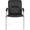Кресло CHAIRMAN 850/black для посетителя, экокожа, цвет черный