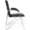 Кресло CHAIRMAN 850/black для посетителя, экокожа, цвет черный